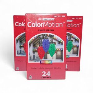 72 Count Color Motion C9 Lightshow Multicolor LED Christmas String Lights Gemmy